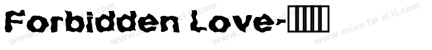 Forbidden Love字体转换
